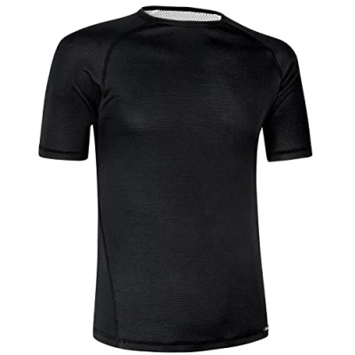Image of GripGrab Unisex&#039;s Ride Thermal Short Sleeve Winter Cycling Base Layer Anti Odour Bicycle Under Shirt Black, Navy Blue, White, Small