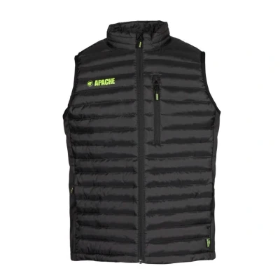 Image of Apache Workwear Picton Gilet Size Large UK Zipped Pockets Stretch Side Panels Recycled Materials Durable and Functional