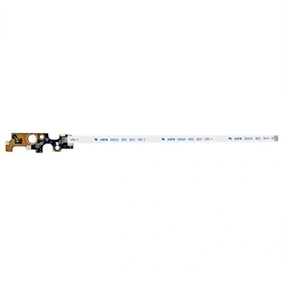 Image of GinTai Power Switch Button Board with Flex Ribbon Cable Replacement for Dell Inspiron 14 5458, 15 3558 5551 5555 5558 5559 5566 P51F Vostro 3458 176HK 94MFG LS B844P 10W9N (20CM)