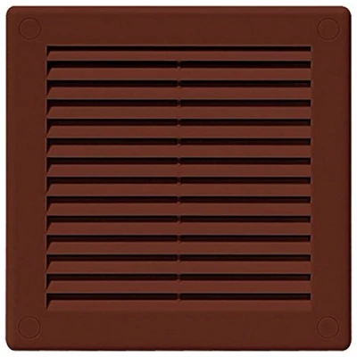 Image of Air Vent Grille Brown Plastic Wall Ducting Ventilation Cover Variety of Sizes (250 x 250mm)