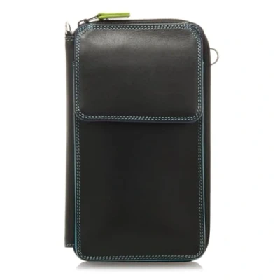 Image of mywalit Zip Round Multi Purse with Shoulder Strap Wallet, Plateado, Talla Única