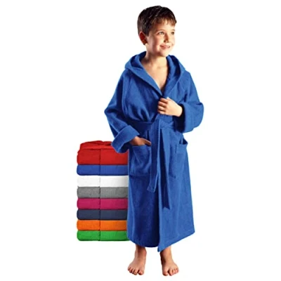 Image of Arus Child’s Bathrobe, 128, Royal Blue