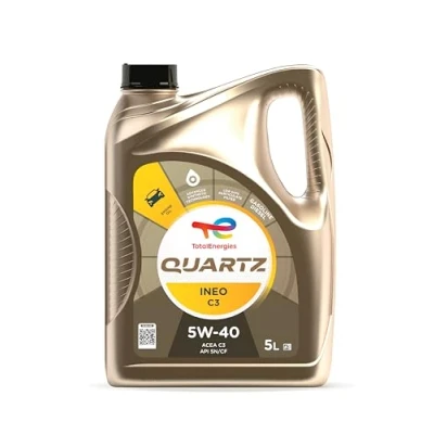 Image of P000322 Engine Oil TOTAL Quartz INEO C3 2174777 5W 40 5l Synthetic VOLKSWAGEN: Passat B8 Saloon, Golf 7, Sharan II, AUDI: A4 Avant