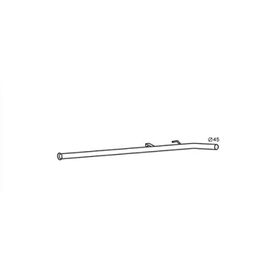 Image of 8200086861 Exhaust Pipe HELLA 8LA 366 003 271 Centre with mounting parts