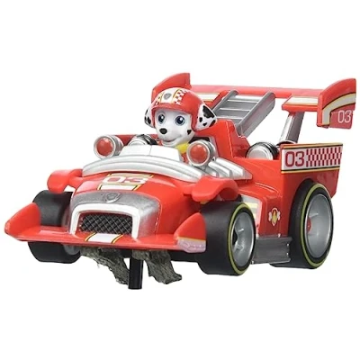 Image of Carrera FIRST 20064176 PAW Patrol Marshall Slot Car, With Original License, Suitable For Ages 3 Years Dog, Red