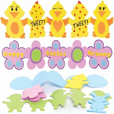 Image of Baker Ross Easter Concertina Pack of 10, Art Supplies for Children Card Making Activities (FC132), Assorted