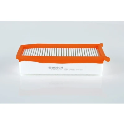 Image of 165467674R, 165469843R, 8660003761, 866003761 Air Filter BOSCH F 026 400 343 62,5mm 123mm 272mm Insert DACIA: LOGAN MCV 2, Duster Van