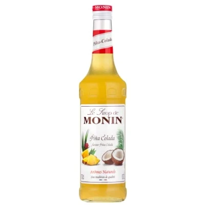 Image of MONIN Premium Pina Colada Syrup 700ml for Cocktails and Mocktails. Vegan Friendly, Allergen Free, 100% Natural Flavours Colourings. Perfect Piña Coladas