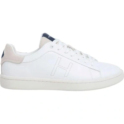 Image of Hackett London BOND Minimal Trainers, Men&#039;s, Size: 7.5, White Leather