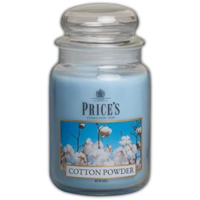 Image of Prices Fragrance Collection Cotton Powder Large Jar Candle