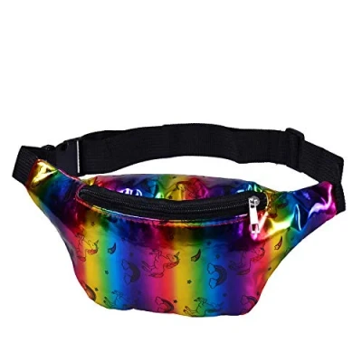 Image of One BFD Fanny Pack Waist Bumbag Bum Bag Running Belt for Ladies Men Kids Festival Causal Holiday Wipe Clean Adjustable Strap (Multi Unicorn)
