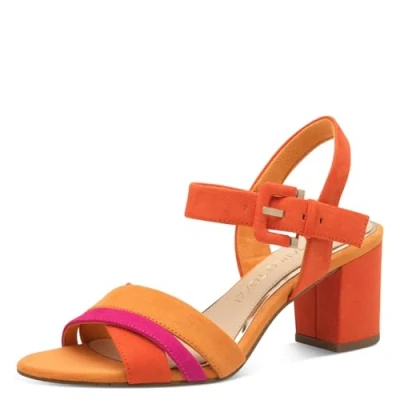 Image of Marco Tozzi Sandals, Women&#039;s, Size: 6, Carrot Textile
