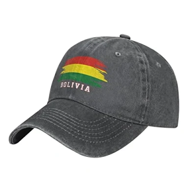 Image of YINGD Adult Cowboy Baseball Cap Bolivia Flag Bolivian Adjustable Sun Hat Breathable Unisex for Men Women