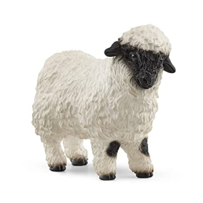 Image of SCHLEICH 13965 Valais Black nosed Sheep Farm World Toy Figurine for children aged 3 8 Years