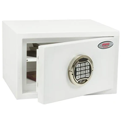 Image of Phoenix Safe Company SS1181E Fortress UK Police Approved Twin Locking Bolts Electronic White Paint Finish 7 Litre Capacity 15kg