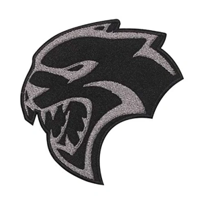 Image of Jaguar Black Head Logo Embroidered Iron on Patch Sew Badge Applique for Clothes