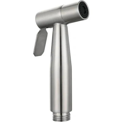 Image of Handheld Bidet Sprayer for Toilet Portable Pet Shower Water Seat Attachment Bathroom Stainless Steel Spray Personal Hygiene (Bidet Head, Silver)