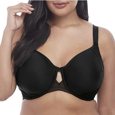 Image of Elomi Womens Charley T Shirt Spacer Bra Black Polyamide Size 40DD
