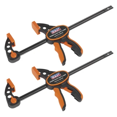 Image of Sealey Quick Bar Clamp 300mm 2pc Set