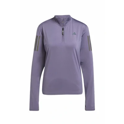 Image of adidas Performance OWN THE RUN Halfzip Fleece jumper, Women&#039;s, Size: Medium, Preloved violet