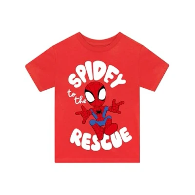 Image of Marvel Spiderman T Shirt Spidey and His Amazing Friends Boys Tshirt Boys&#039; Shirts Red 11 12 Years