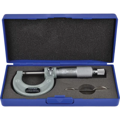 Image of Oxford 0 25mm External Micrometer