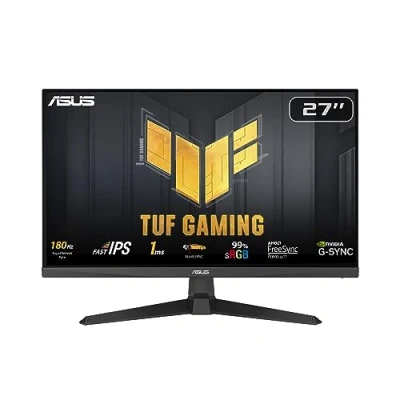 Image of Asus TUF Gaming VG279Q3A Monitor/27 inch, Full HD(1920x1080), 180Hz, Fast IPS, ELMB Sync, 1ms (GTG), FreeSync Premium™, G Sync compatible, Variable Overdrive, 99% sRGB
