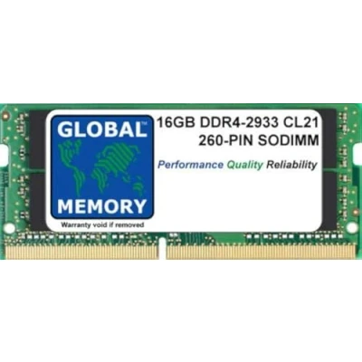 Image of 16GB DDR4 2933MHz PC4 23400 260 PIN SODIMM MEMORY RAM COMPATIBLE WITH LAPTOPS/NOTEBOOKS