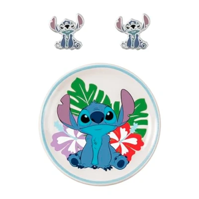 Image of Disney Lilo and Stitch Earrings Trinket Tray Set SF00678L.PH