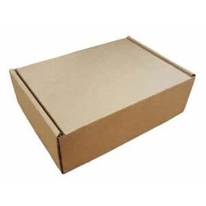 Image of indigo® Die Cut Folding Postal Cardboard Mailing Boxes Packing For Parcels and Packets Pack 25 Large Size (220 X 150 90 mm)