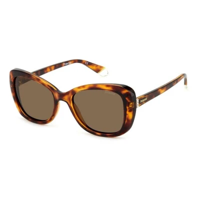 Image of Sunglasses Polaroid Pld 4132/s/x col. 086/sp Woman Round Havana