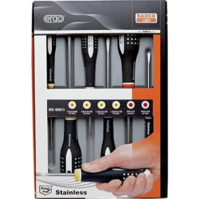 Image of Bahco BE 9881I &quot;Ergo&quot; Screwdriver Set, Multi Colour