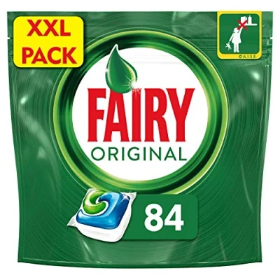 Image of Fairy All in One Dishwasher Tablets, 84 Tablets