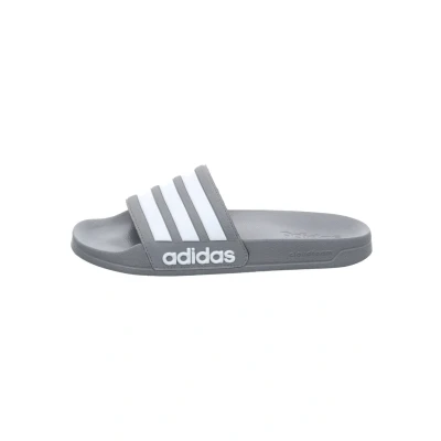 Image of adidas Unisex Adilette Shower Slides, Grey Three/Cloud White/Grey Three, 12 UK