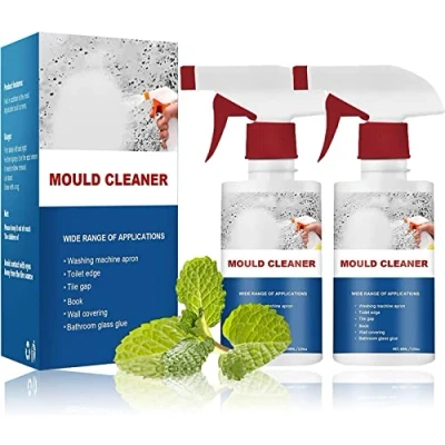 Image of Mildew Cleaner Foam, Powerful Foam for Household, Fast acting and Effective Stain Remover Spray Bathroom, Tub, Wall (2 Pcs)