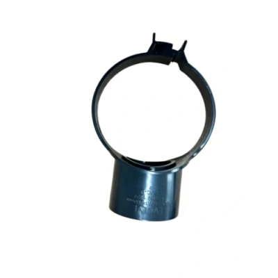 Image of 110MM Black Soil Pipe and Ring Seal Fittings Push Fit Strap BOSS 63 mm Inlet