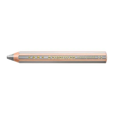 Image of STAEDTLER Noris Junior 140 81 3 in 1 coloured pencil silver, box of 6