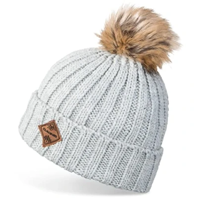 Image of DAKINE Kylie Pom Beanie, Women Grey