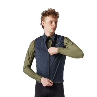 Image of GripGrab PACR Windproof Lightweight Cycling Vest Road MTB Gravel Bike Windbreaker Packable Cycle Gilet 2 Way Zip