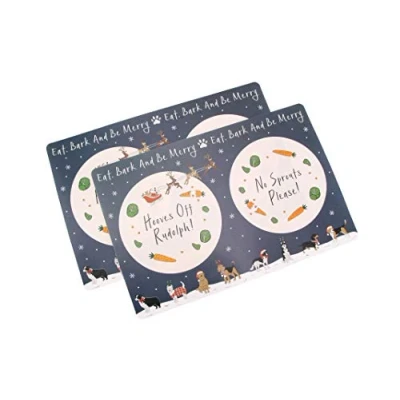 Image of CGB Giftware Eat, Bark And Be Merry Dog Placemats GB03170