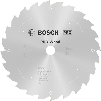 Image of Bosch Professional Circular Saw Blade Standard (for Wood, 184 x 16 1.6 mm, 24 teeth; Accessories: Cordless Saw)
