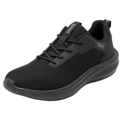 Image of Lonsdale Men&#039;s Bowside Sneaker, Black Uni, 8 UK