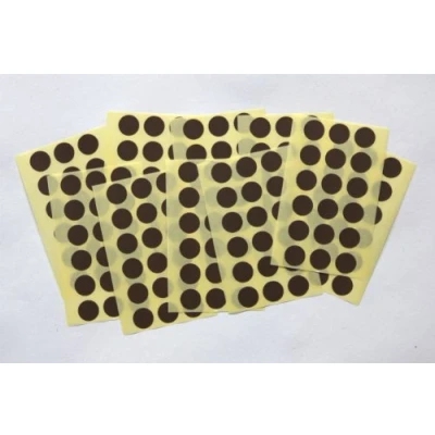 Image of 175 Brown Round Stickers Sticky Coloured Self Adhesive Dots for Colour Coding