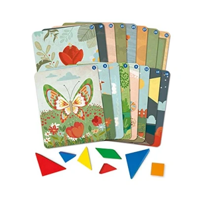 Image of Learning Resources LSP0413 UK Foam Tangram Activity Set