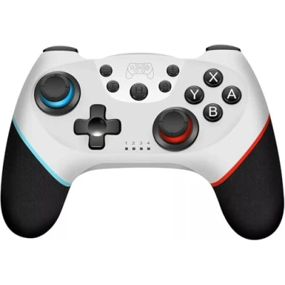 Image of Snugome Wireless Controller for Switch/Lite/OLED Pro Switch Remote Joystick Gamepad Supports Wake up, Gyro Axis, Turbo, Dual Vibration and Screenshot Function (White)
