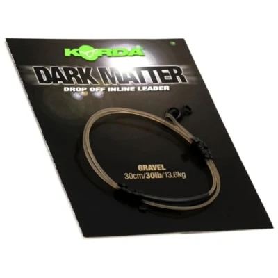 Image of Korda Dark Matter Drop Off Inline Leader Gravel 30cm 30lb