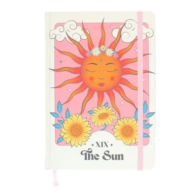 Image of Something Different Wholesale Sun Celestial A5 Notebook: Astrology inspired Writing Pad with and Moon Design, themed Cover, Cosmic Stationery for Stars Notepad