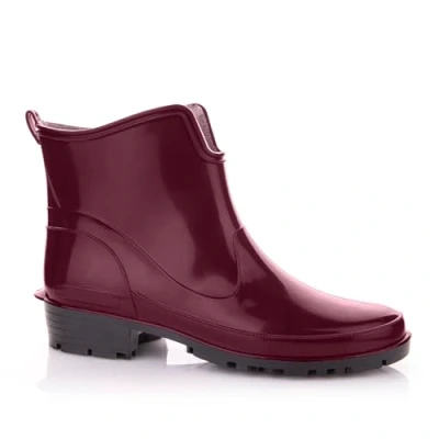 Image of LEMIGO Elke Wellington Boots Short Boots, Burgundy red, 5 UK