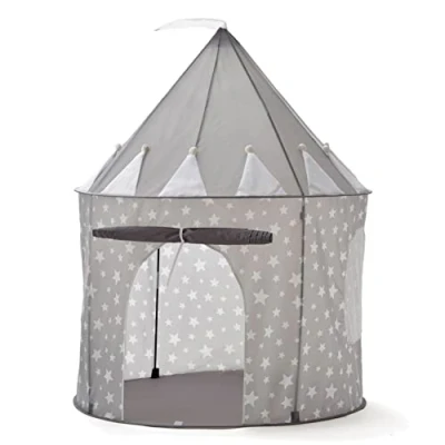 Image of RELSY Grey Pop Up Tent For Kids, Starry Kids Indoor &amp; Outdoor Tent, Play Castle 135 x 100cm