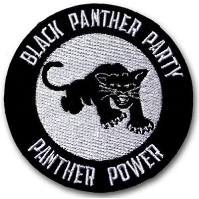 Image of PatchClub Black Panther Party Patch BLM, Power Iron On/Sew On Embroidered
